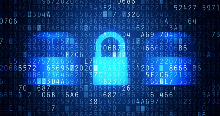 Schloss für Cyber-Security