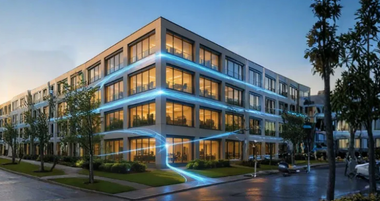 Glasfaser in Gewerbe-Immobilien
