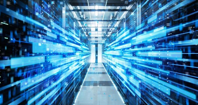 Data Center Serverraum 1&1 Speedtest