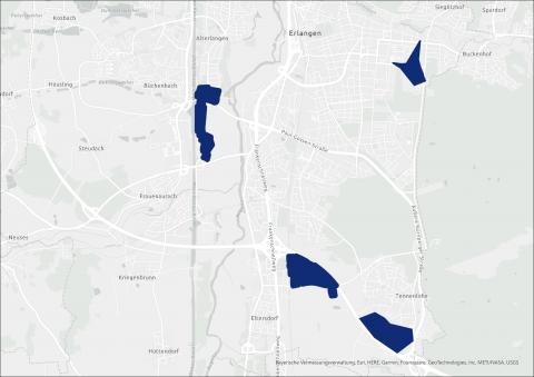 Gewerbegebieten in Erlangen