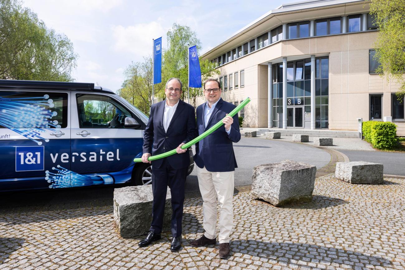 Glasfaser-Übergabe am 1&1 Versatel Standort in Essen
