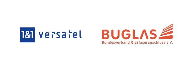 Logos 1&1 Versatel und BUGLAS 