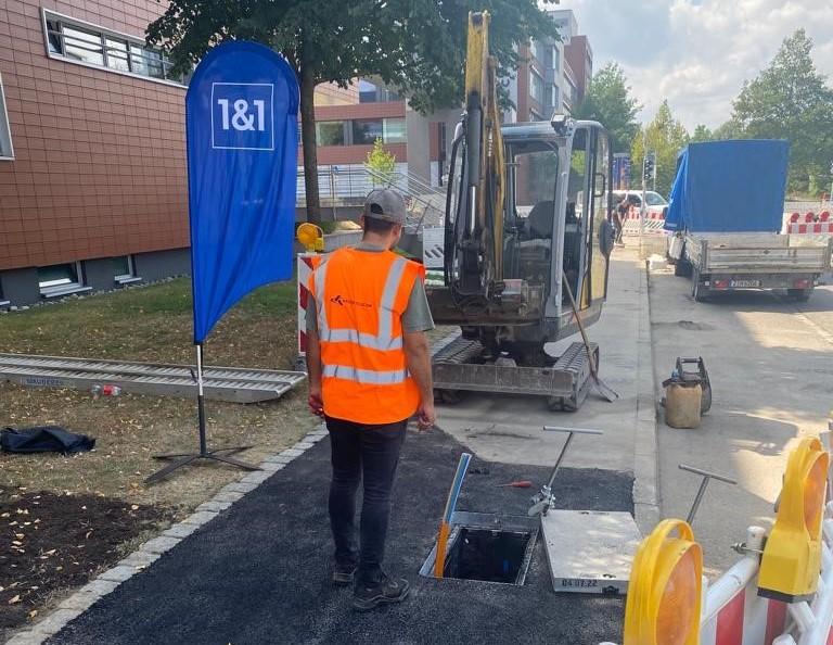 1&1 Versatel baut das Gewerbegebiet Weilimdorf in Stuttgart mit Glasfaser für Unternehmen aus. © 1&1 Versatel
