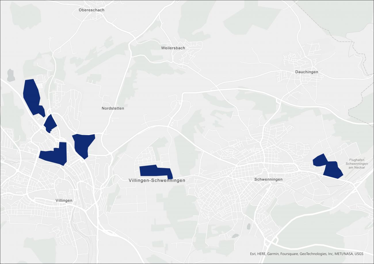 Gewerbegebiete in Villingen-Schwenningen