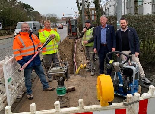 Glasfaser Tiefbauarbeiten Westerland
