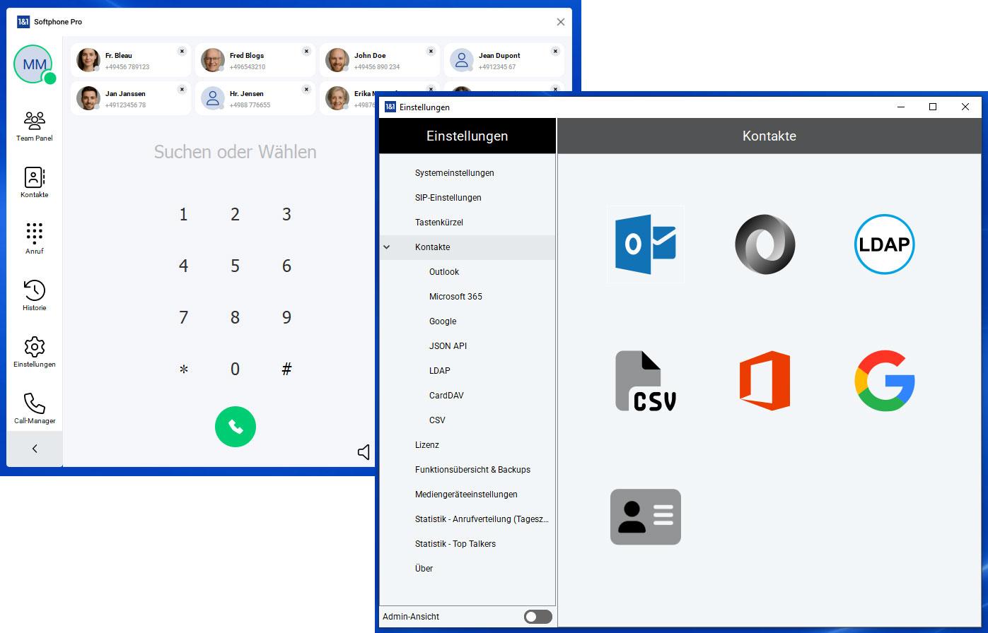 1&1 Versatel | Business Phone Softphone Pro