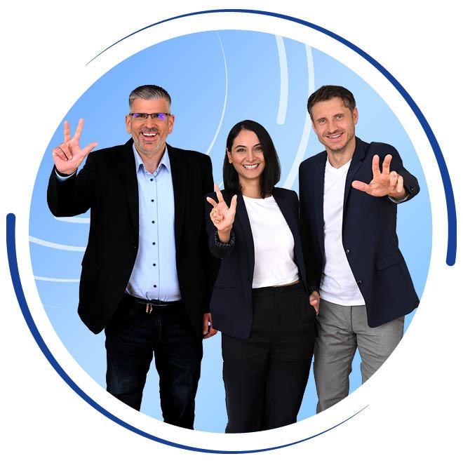 Dreifacher Service bei 1&1 Versatel